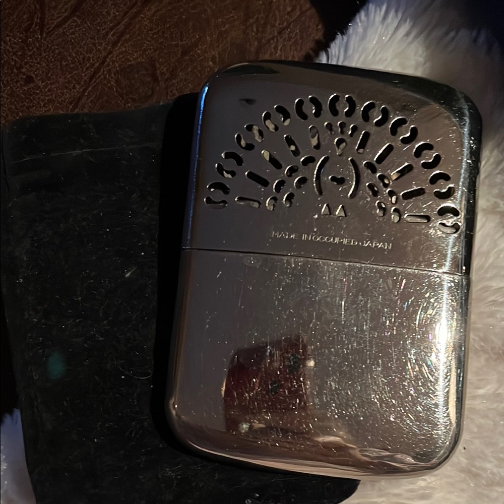 Vintage Silver Occupied Japan Hand Warmer